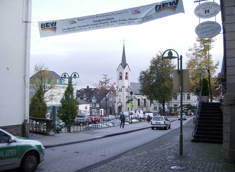 Banner mit Kirche